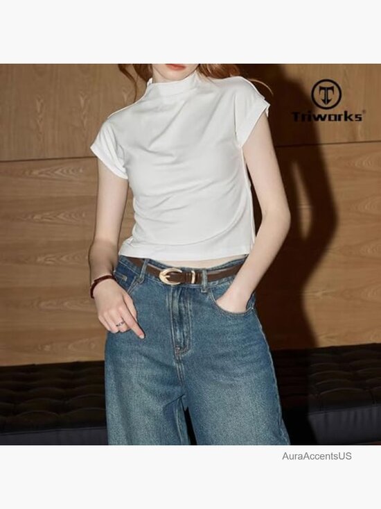 3 Pack Faux Leather Belt for Women with Gold Buckle main image 5